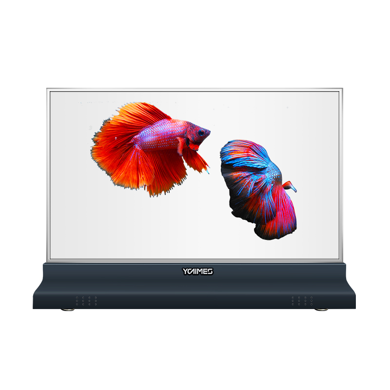 4x Floor Standing Splicing Transparent OLED Display