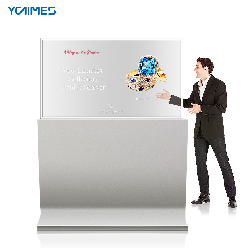 Automatic lifting OLED transparent screen