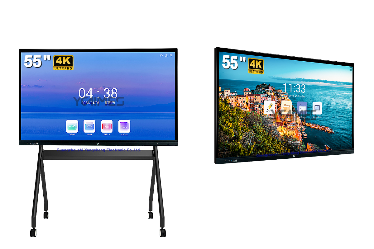 55 Inch 4K IR Smart Whiteboard Interactive Touch Display for Teaching and Conference Interactive Flat Panel