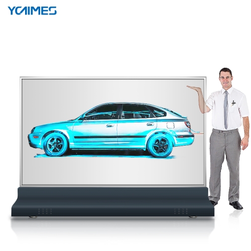 2x55 inch Floor Standing OLED Transparent Screen