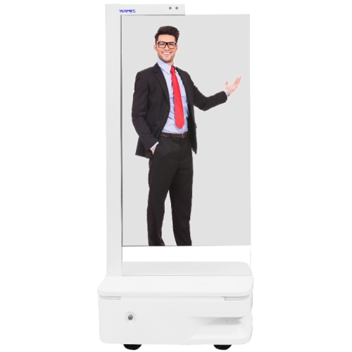 55 inch Multimodal Interactive AI Avatar Mobile Robot