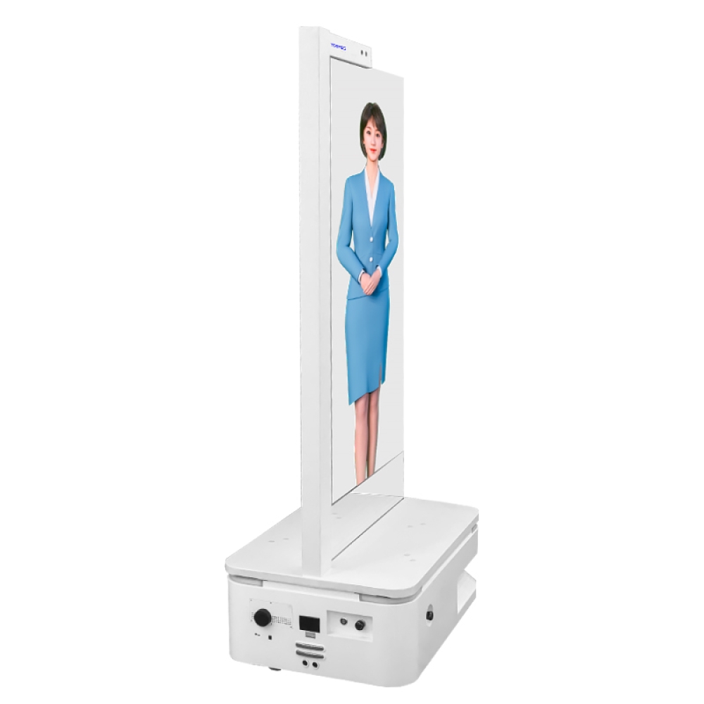 55inch Multimodal Interactive AI Avatar Mobile Robot