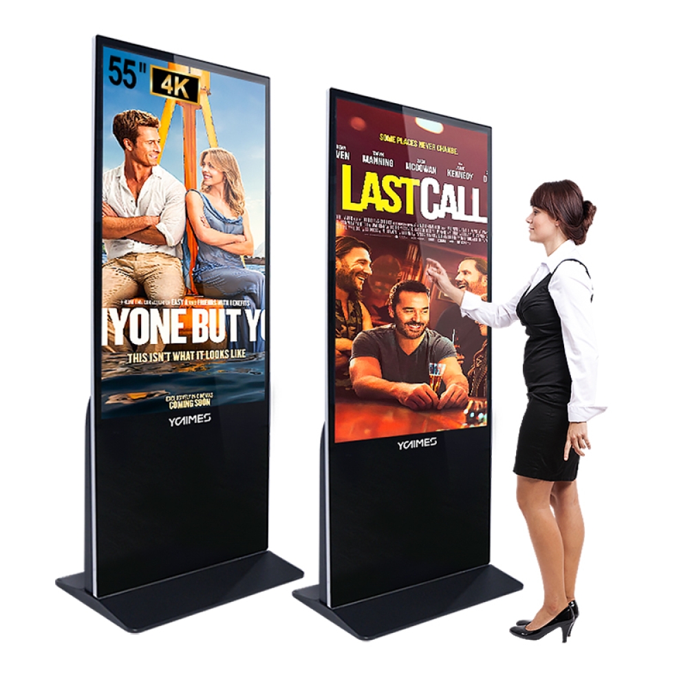 55inch standalone advertising signage kiosk
