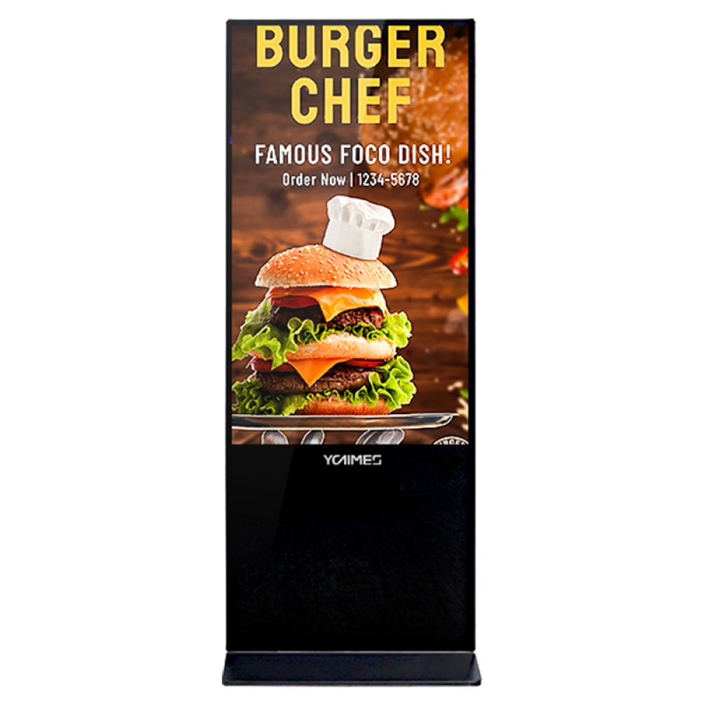 65inch vertical floor standing advertising digital signage