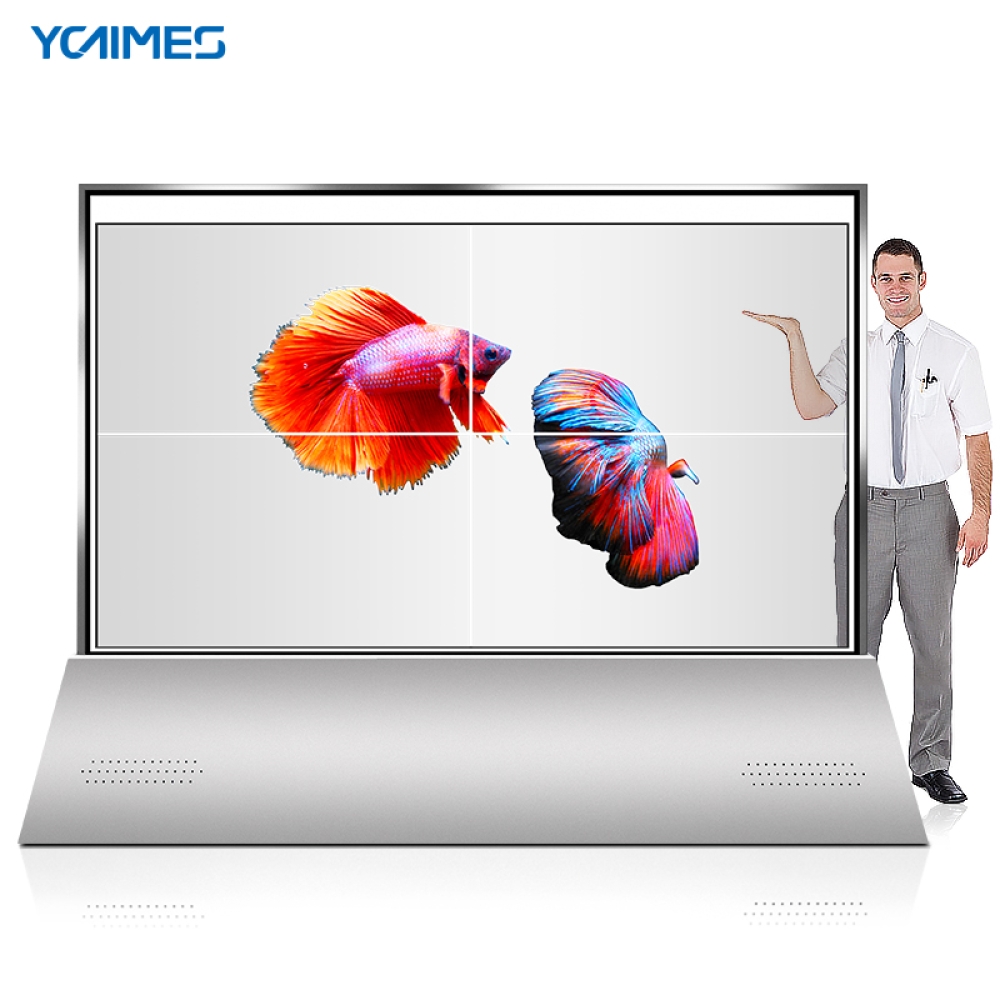 4x Floor Standing Splicing Transparent OLED Display