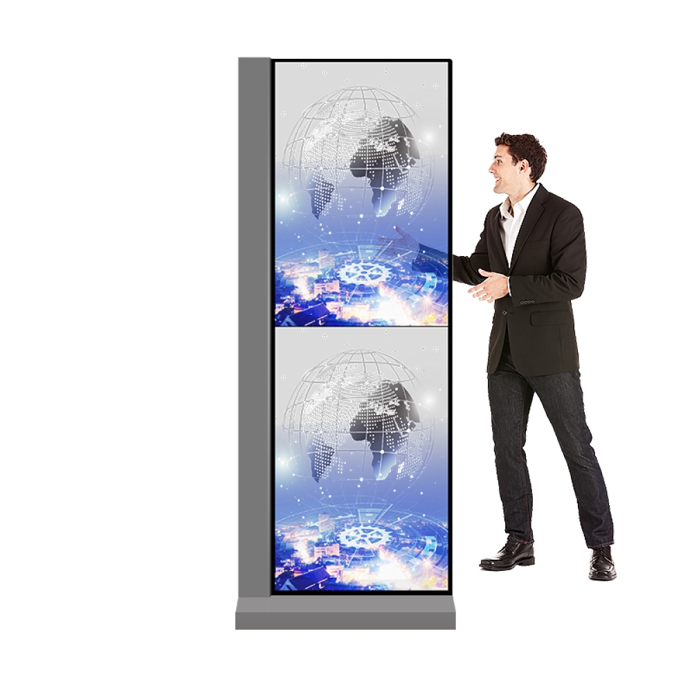 Floor Standing Vertical Transparent Advertising OLED Display