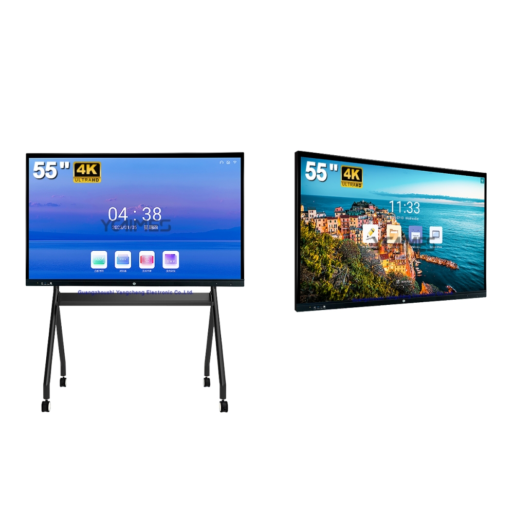 55 Inch 4K IR Smart Whiteboard Interactive Touch Display for Teaching and Conference Interactive Flat Panel