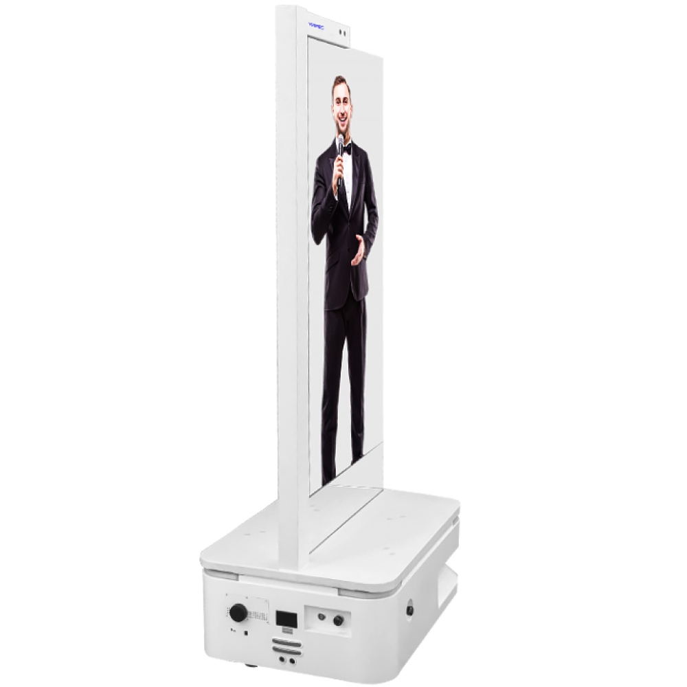 55 inch Multimodal Interactive AI Avatar Mobile Robot